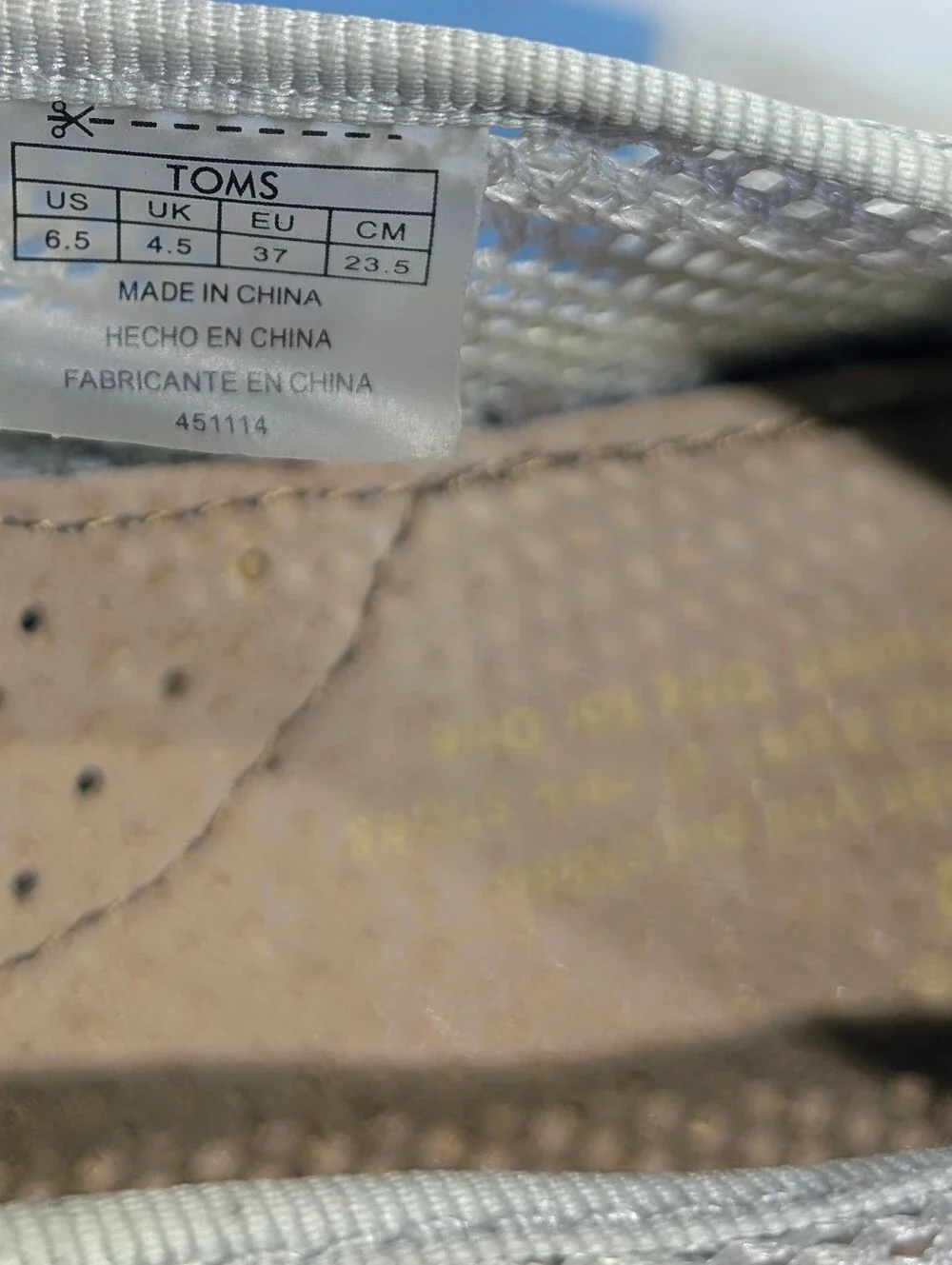 TOMS Women's Silver Mesh Espadrille Flats